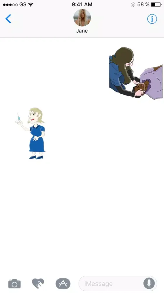 Captures d'écran de Nurse Sticker Pack