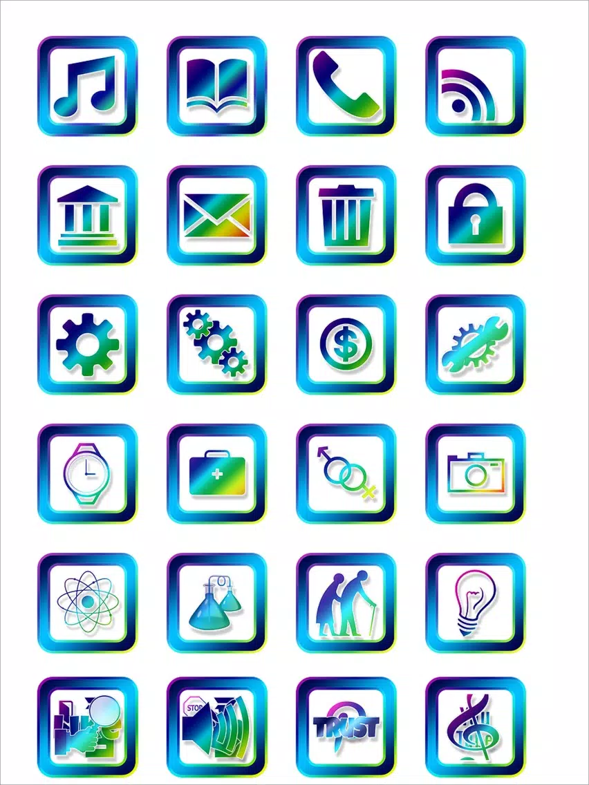 Capturas de tela do Pretty Icons Sticker Pack! iPad 