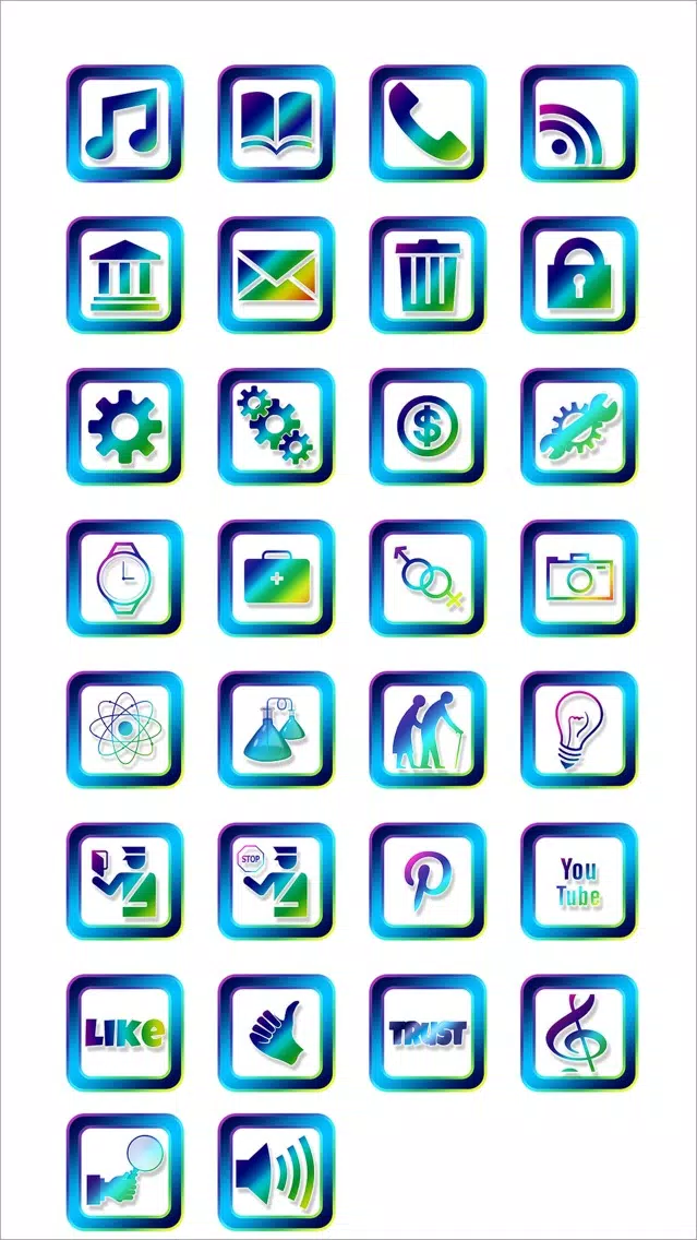 Capturas de tela do Pretty Icons Sticker Pack!