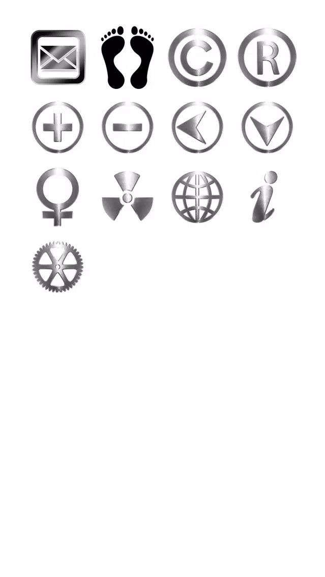 Captures d'écran de Silver Icons Sticker Pack