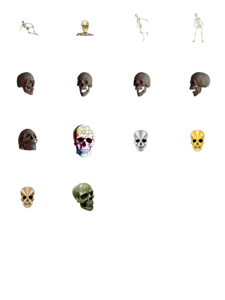 Skeleton Sticker Pack! iPad  Screenshots