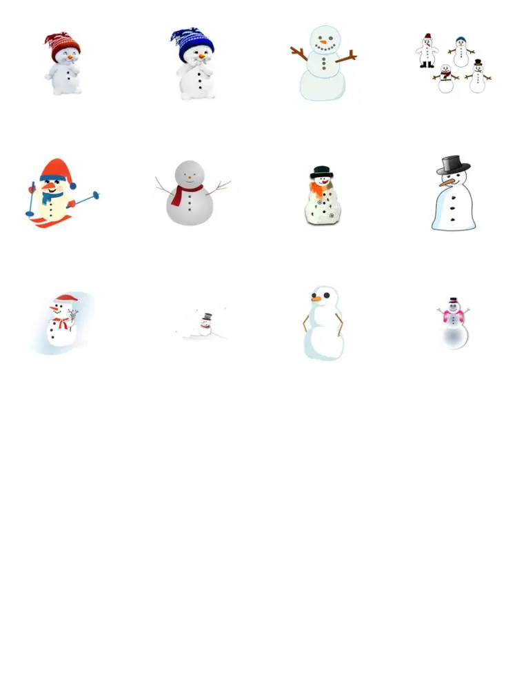 Snowman Sticker Pack iPad  スクリーンショット