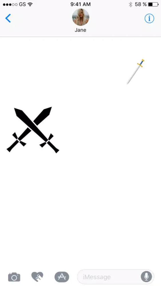 ภาพหน้าจอของ Swords Sticker Pack