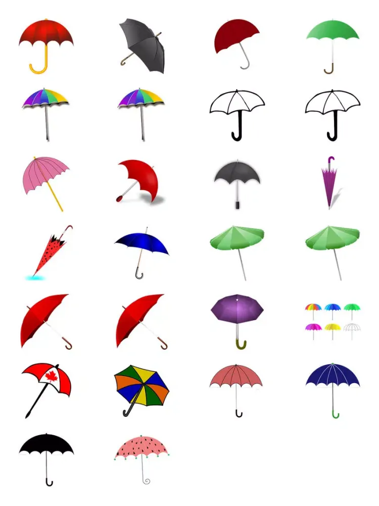 Ảnh chụp màn hình của Umbrellas One Sticker Pack iPad 