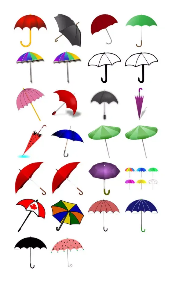 Ảnh chụp màn hình của Umbrellas One Sticker Pack