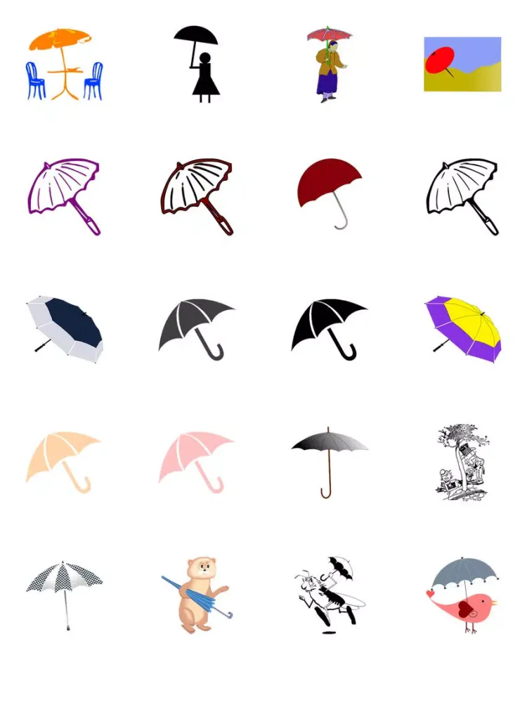 Umbrellas Two Sticker Pack iPad  Screenshots