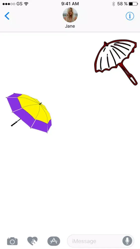 Umbrellas Two Sticker Pack Screenshots