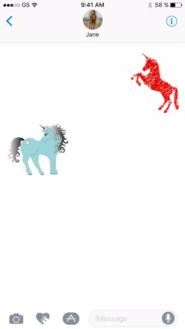 Capturas de pantalla de Unicorn Two Sticker Pack