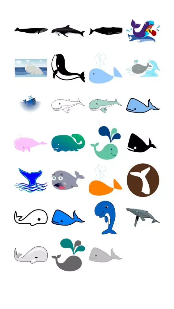 Capturas de pantalla de Whales Sticker Pack
