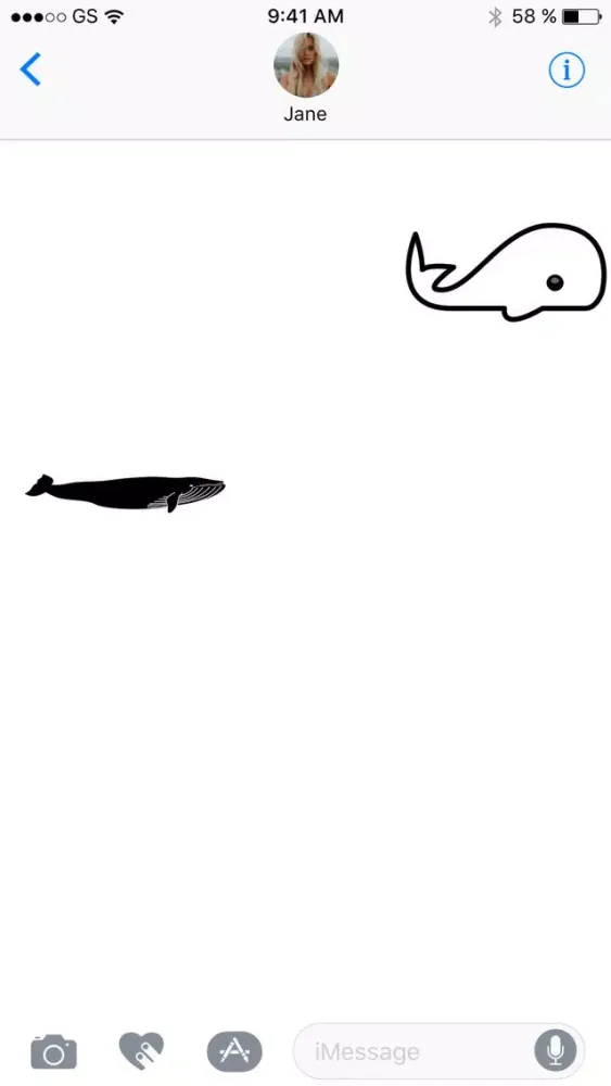 Capturas de pantalla de Whales Sticker Pack