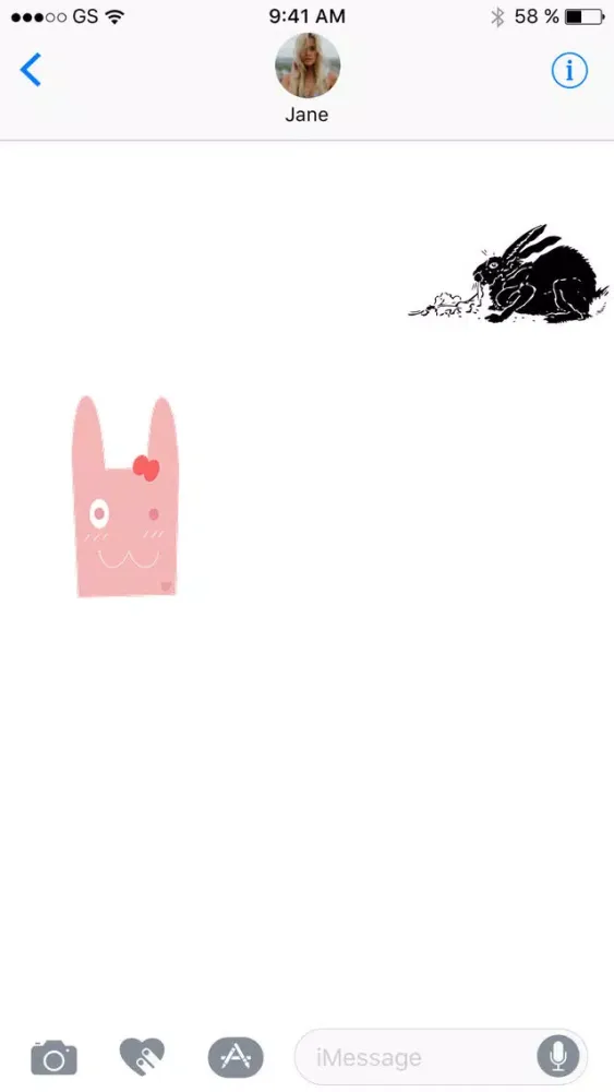 Wild Rabbits One Sticker Pack स्क्रीनशॉट