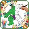 Hulk Superhero Coloring Book Characters