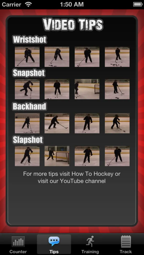 Capturas de tela do iSnipe Hockey Trainer