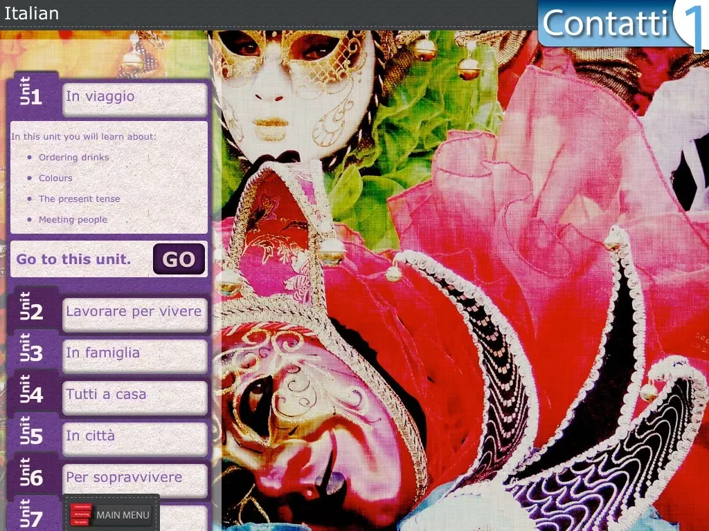 Learn Italian Lab: Contatti 1 iPad  Screenshots