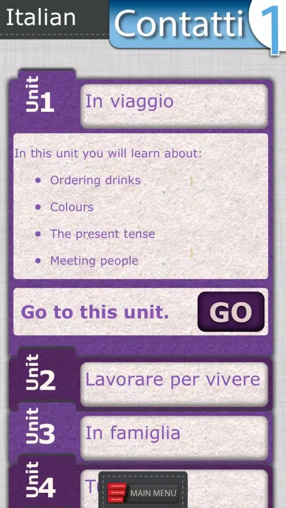 Learn Italian Lab: Contatti 1 Screenshots