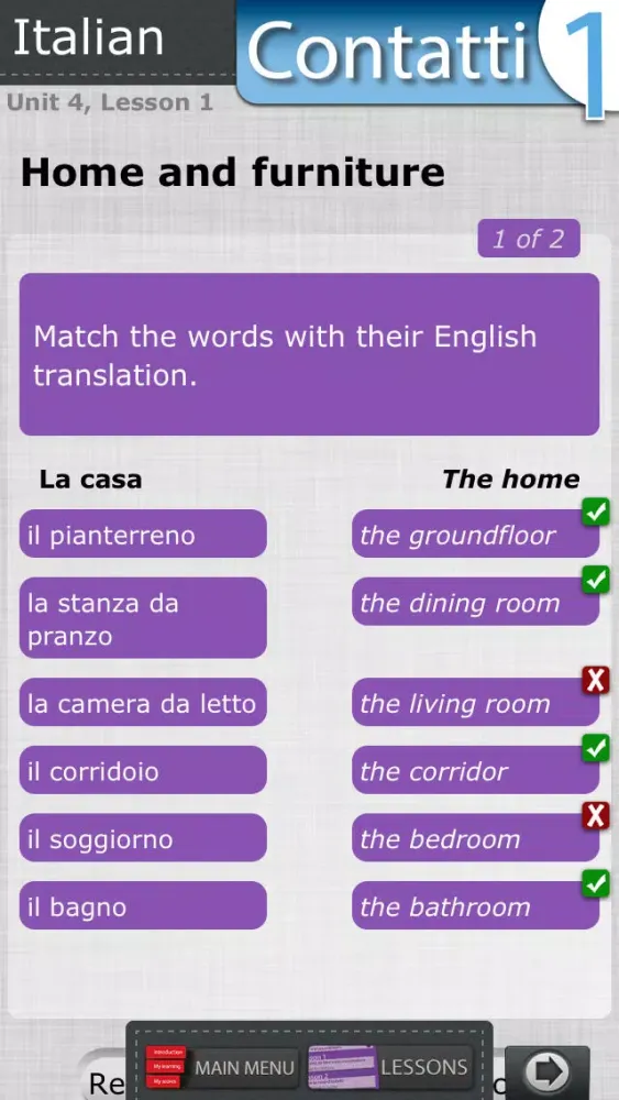 Learn Italian Lab: Contatti 1 Screenshots