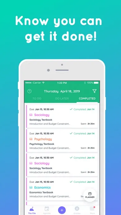 Captures d'écran de Shovel - Study Planner