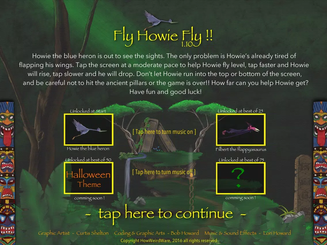 Fly Howie Fly iPad 应用截图