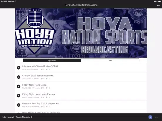 Hoya Nation Sports iPad  স্ক্রিনশট