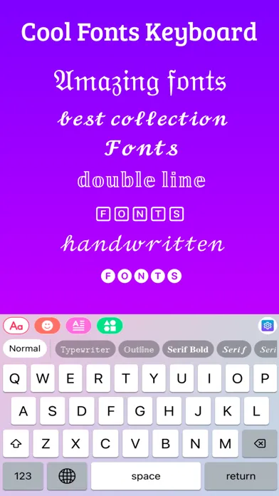 Capturas de tela do iFonts : Keyboard for iPhone