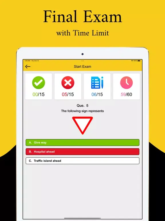RTO Exam -Driving Licence Test iPad 應用截圖