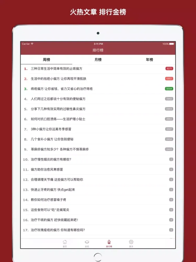 古偏方大全 iPad  스크린샷