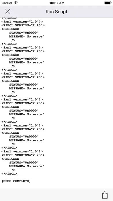 Zrzuty ekranu HPE iLO Mobile