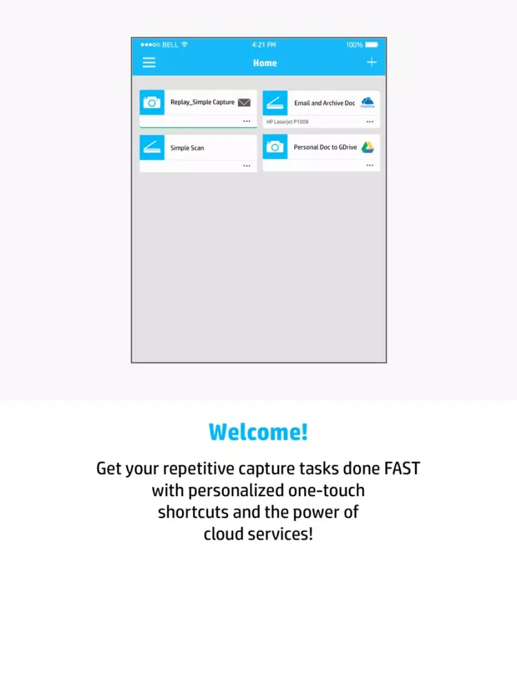 HP JetAdvantage Capture iPad Ekran Görüntüleri