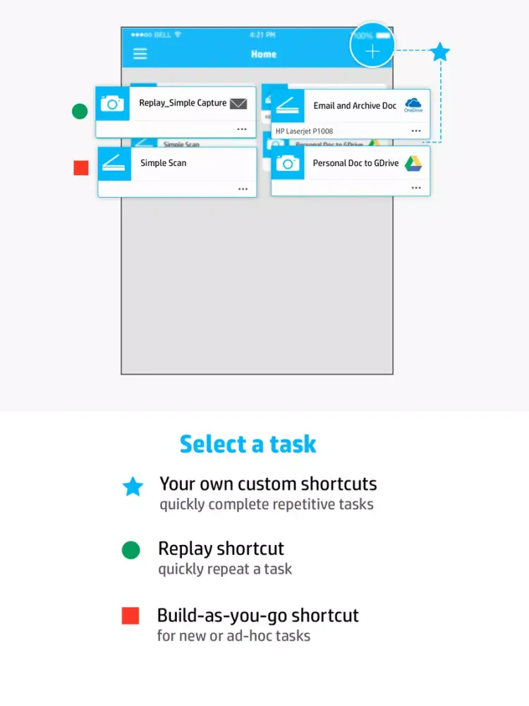 HP JetAdvantage Capture iPad Ekran Görüntüleri