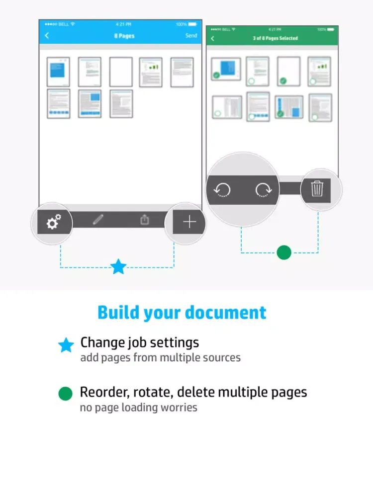 HP JetAdvantage Capture iPad Ekran Görüntüleri