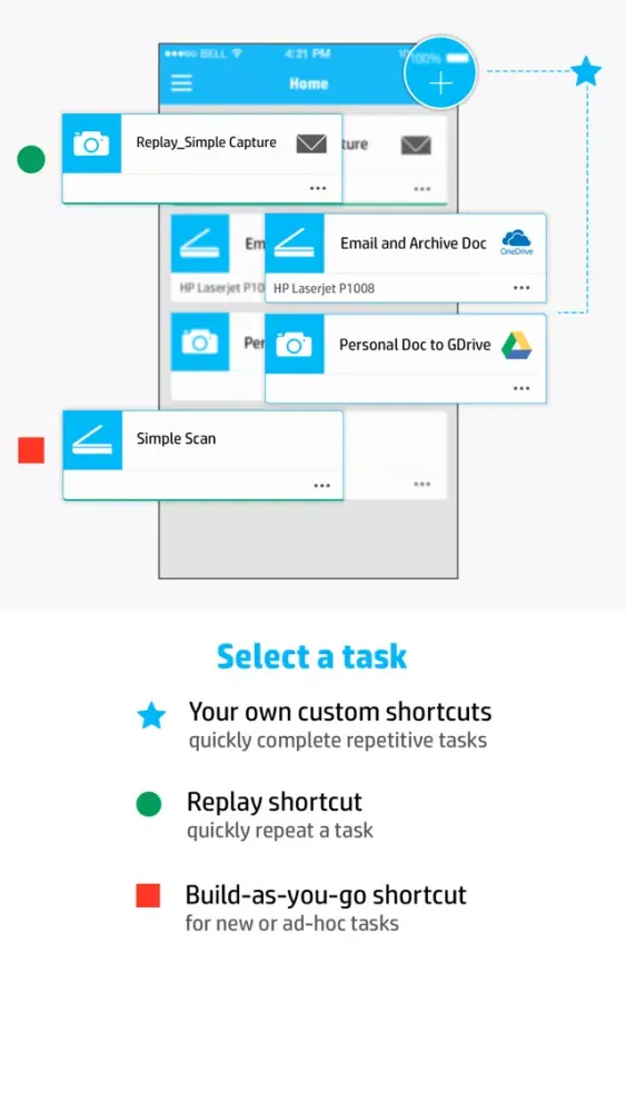 HP JetAdvantage Capture Ekran Görüntüleri