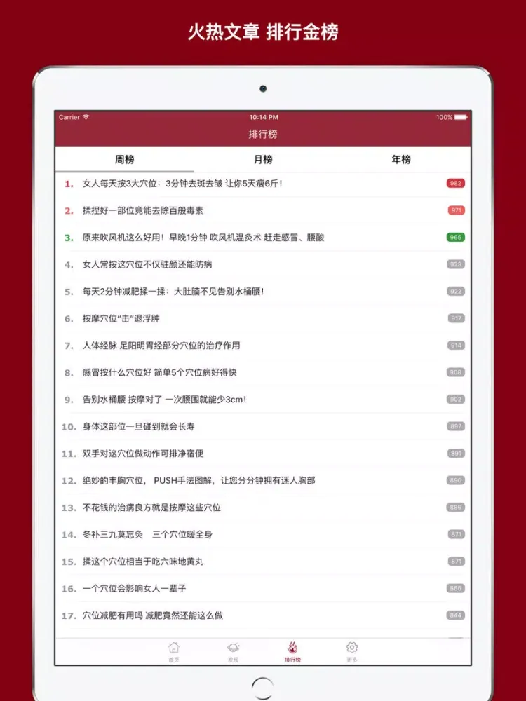 تصاویر 人体穴位大全 - 家庭自我保健中医经络养生与健康专家！ iPad 