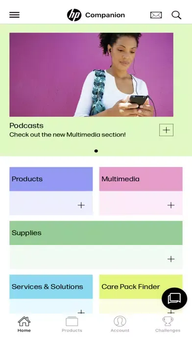 Screenshot di HP Companion