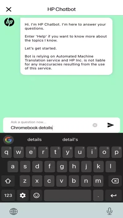 Screenshot di HP Companion