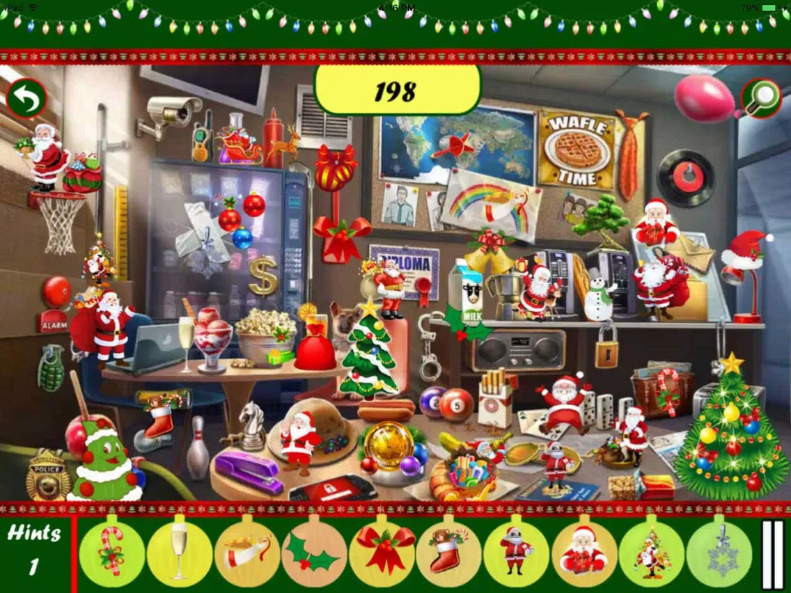Free Hidden Objects:Christmas Magic Holiday iPad  스크린샷