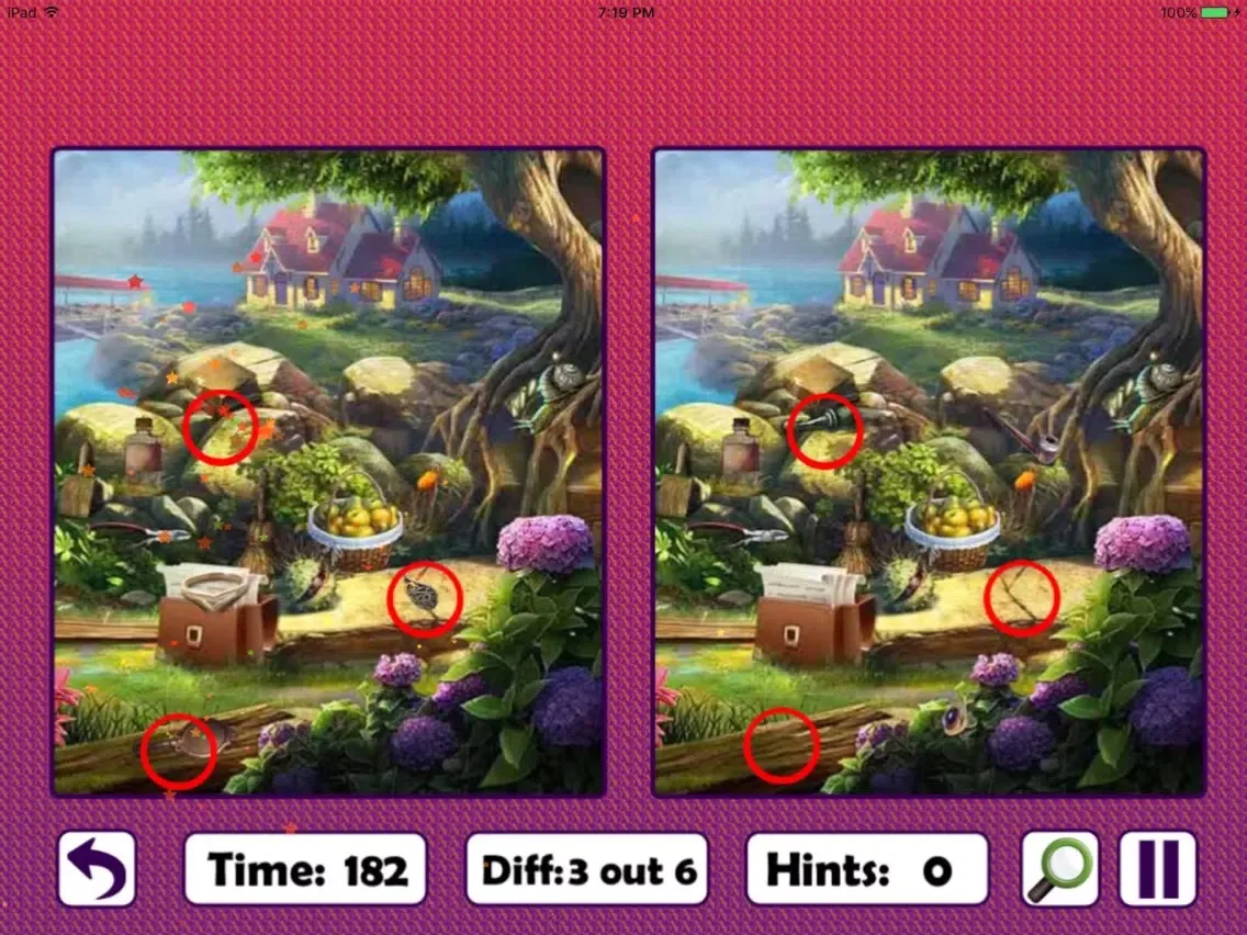 Capturas de tela do Free Hidden Objects: Mix Find The Difference iPad 