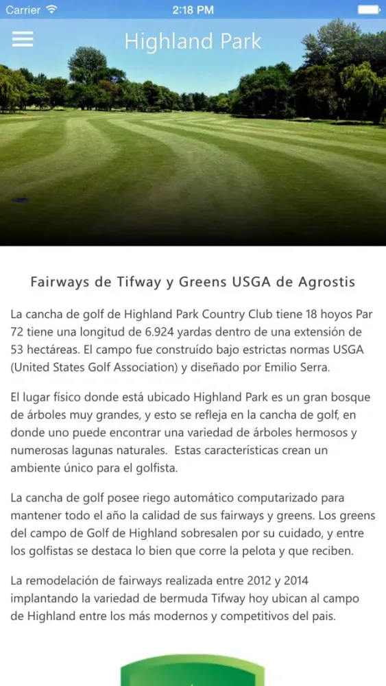 Captures d'écran de Highland Golf