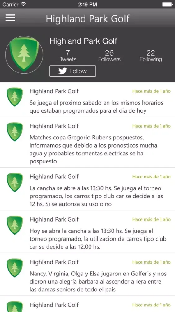 Captures d'écran de Highland Golf