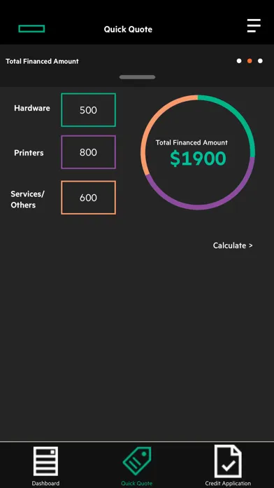 HPE Technomics Screenshots
