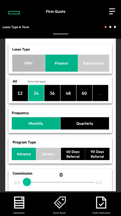 HPE Technomics Screenshots