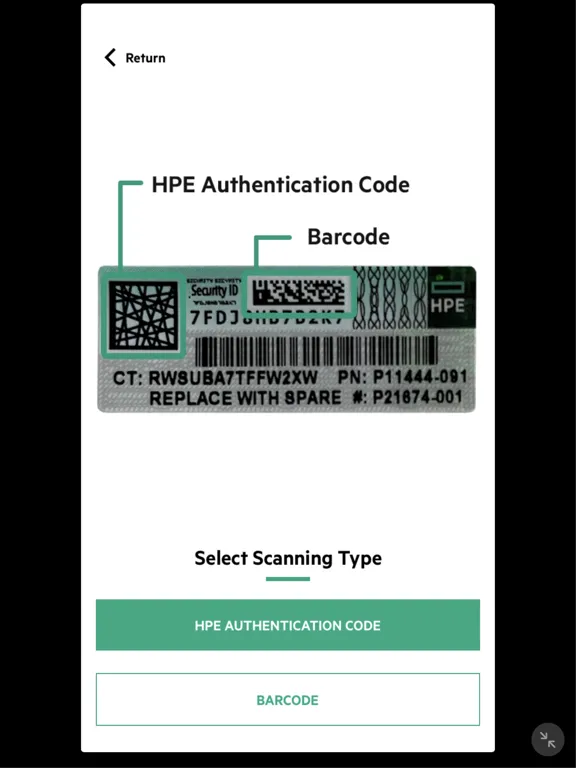 HPE Parts Validation iPad 应用截图