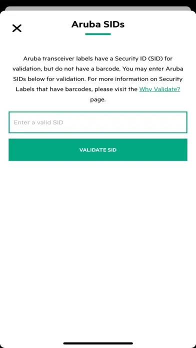 HPE Parts Validation应用截图
