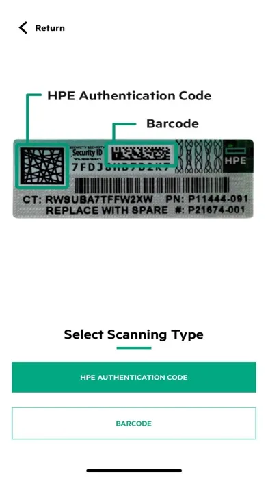 HPE Parts Validation应用截图