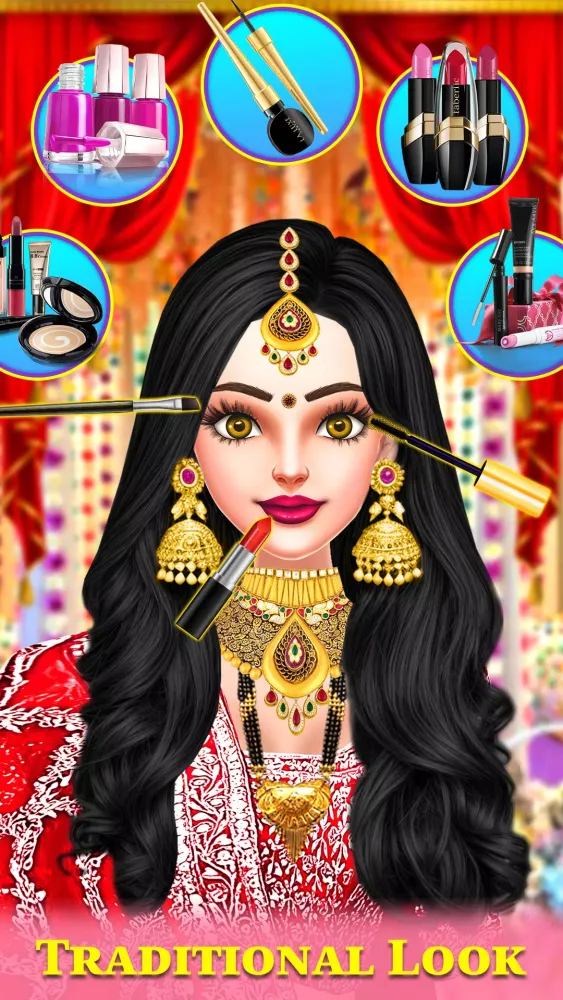 Indian wedding bridal Dress up 스크린샷