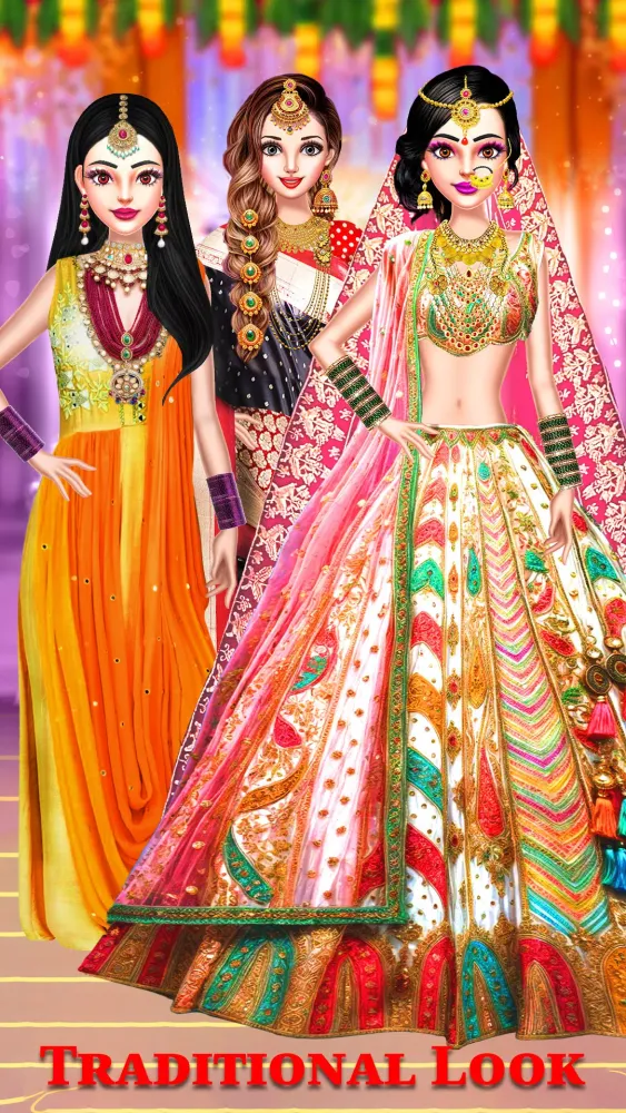 Indian wedding bridal Dress up 스크린샷