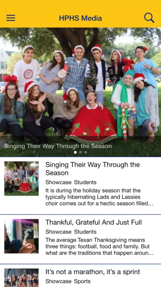 Capturas de tela do Highland Park High School Media