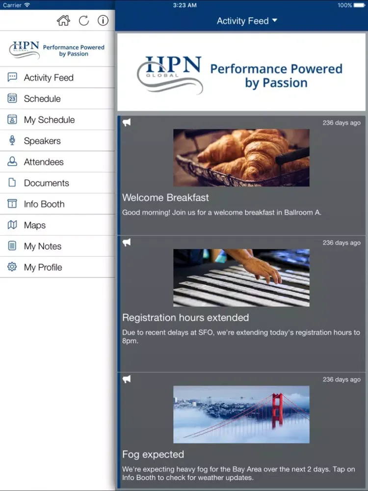 HPN Global iPad  Ekran Görüntüleri