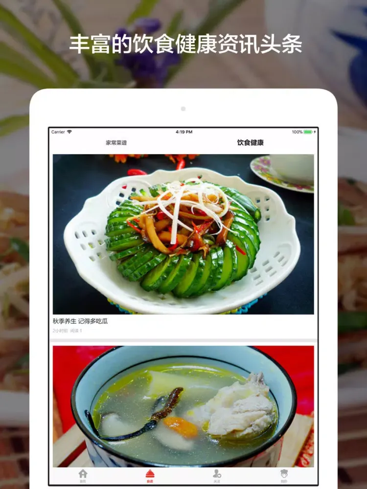 Скриншоты 厨艺 - 家常菜的100种烹饪方法 iPad 
