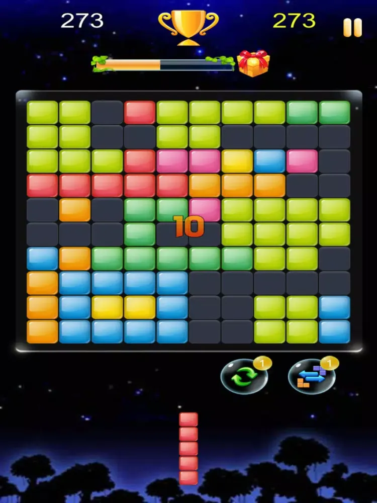 Tangkapan layar 1010 - 无重力方块消除 iPad 