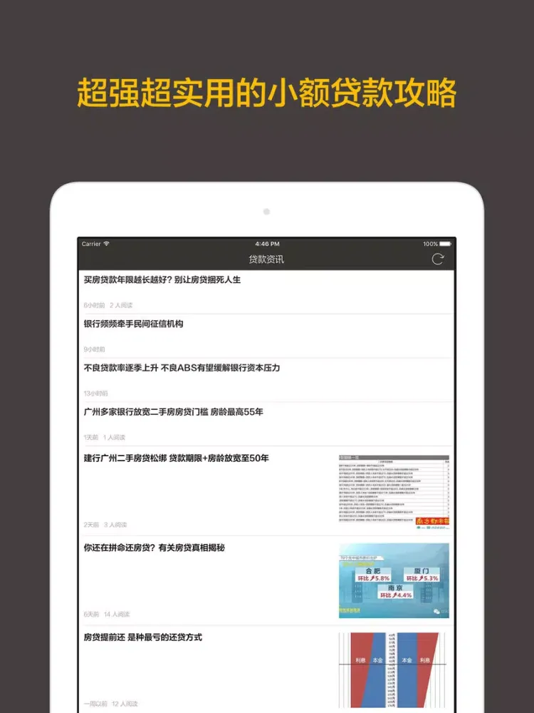 贷款攻略 - 最强贷款指南,只需身份证即可轻松借到钱 iPad 应用截图